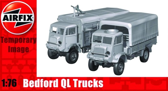 Airfix Bedford QLD/QLT Militærlastebiler 1:76 Airfix Bedford QLD/QLT Militærlastebiler 1:76