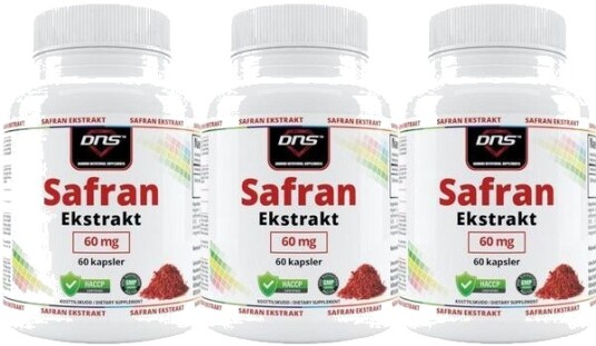 DNS 3-Pack Safran Ekstrakt - 3 X 60 Kapsler