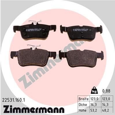 Bremseklosser ZIMMERMANN 22531.160.1 Bremseklosser ZIMMERMANN 22531.160.1