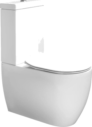 LAVABO GLOMP RIMLESS GULVSTÅENDE TOALETT HVIT