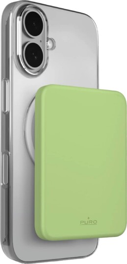 Puro 4200 mAh ultratynn MagSafe powerbank USB-C Grønn