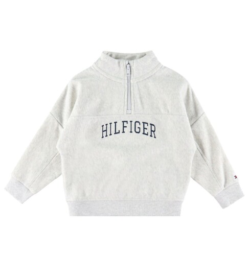 Tommy Hilfiger Collegegenser Light Grey Heather Tommy Hilfiger 16 år 176 Collegegenser Grå