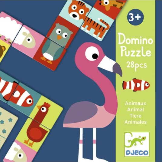 Djeco Puslespill 28 Deler Domino Djeco OneSize Puslespill