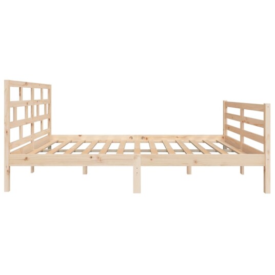 vidaXL Sengeramme heltre furu 120x200 cm
