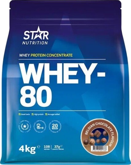 Whey-80 Myseprotein 4 kg