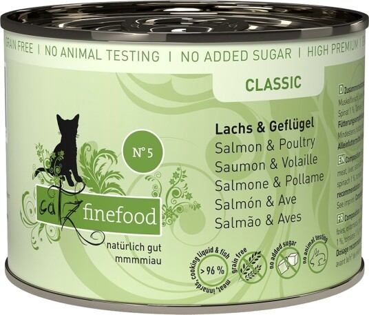 Catz Finefood Laks & Fjærkre 12 X 200 G