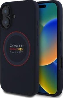 iPhone 16 Plus Oracle Red Bull Racing Red Ring MagSafe Liquid Silicone-deksel - Marine