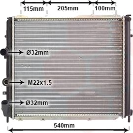 VAN WEZEL 43002174 Radiator motorkjøling VAN WEZEL 43002174 Radiator motorkjøling