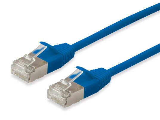 Equip Patchkabel Cat6a F/ftp 2xrj45 0.15m Blau Slim Lszh Polybeutel