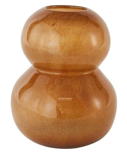 Lasi Vase Stor Brun