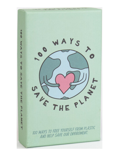 Gift Republic 100 Ways To Save The Planet - Blue - ONE SIZE