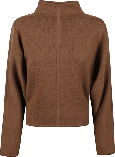 Max Mara Dame Strikkevarer Brun M,