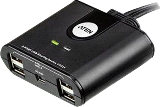 ATEN US224 2-Port USB Peripheral Sharing Device USB-hub ATEN US224 2-Port USB Peripheral Sharing Device USB-hub