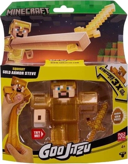 Goo Jit Zu MINECRAFT S4 GOLD ARMOR STEVE Goo Jit Zu MINECRAFT S4 GOLD ARMOR STEVE