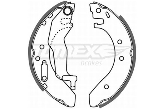 Bremsesko sett TOMEX Brakes TX 21 54