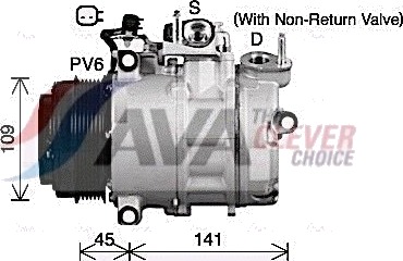 AC-kompressor AVA COOLING SYSTEMS FDAK692