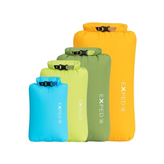 Exped Versa Drybag Bright Set 4 pack vanntette pakksekker