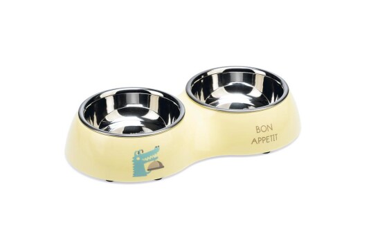 Beeztees Kroky Dobbel Valpeskål Gul 350Ml