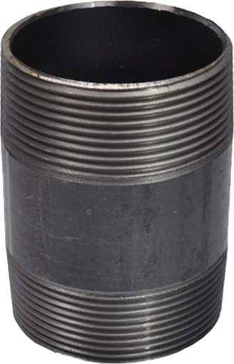 1/2" x 400 mm svart nippelrør