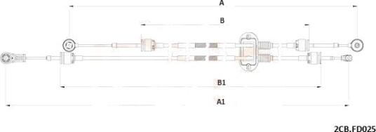 COFLE 92.2CB.FD025 Kabel, girmekanisme