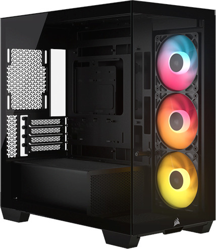 Corsair 2800 RS R ARGB Kabinett Miditower Svart Corsair 2800 RS R ARGB Kabinett Miditower Svart
