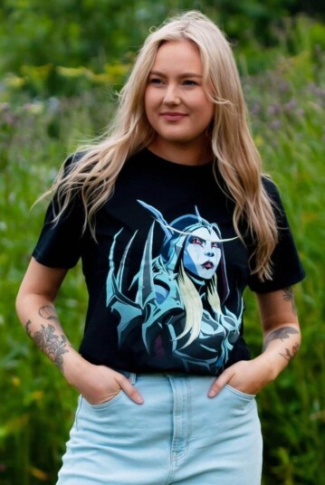 World of Warcraft T-skjorte Sylvanas - L - Voksen - 100% bomull