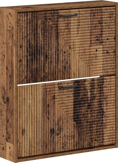 vidaXL Vegghengt skoskap HAARLEM 71 x 17 x 86 cm Konstruert tre vidaXL Vegghengt skoskap HAARLEM 71 x 17 x 86 cm Konstruert tre