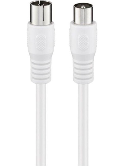 Goobay 3 m Antennekabel 85 dB dobbeltskjermet Hvit Goobay 3 m Antennekabel 85 dB dobbeltskjermet Hvit