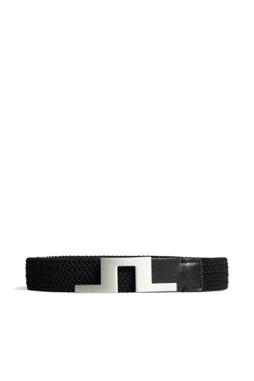 J.Lindeberg Braided Bridge Belt 35 Svart Belter Black