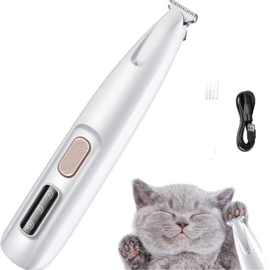 Trådløs Potetrimmer For Hund Med Led-Lys Vanntett Trådløs Potetrimmer For Hund Med Led-Lys Vanntett