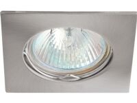 GREENLUX Øye 50W/12V MR16 IP20 firkantet solid aluminium sateng nikkel IZZY DS10-Q-SN GXPL011