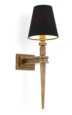 Vegglampe Waterloo, messing Vegglampe Waterloo, messing