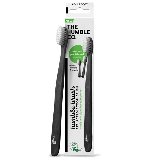 Plantebasert tannbørste + 3 utskiftbare hoder Humble Co. SOFT