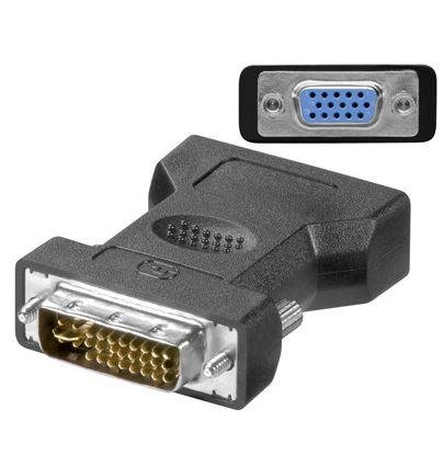 Microconnect DVI-I til VGA Adapter HD15 Hunn til Han