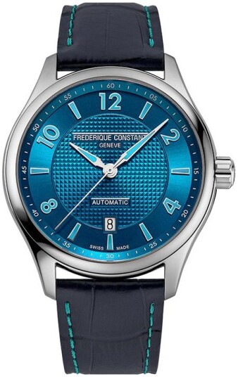 Frederique Constant Herreklokke FC 303RMLN5B6 Classics Blå/Lær Ø42 Frederique Constant Herreklokke FC 303RMLN5B6 Classics Blå/Lær Ø42