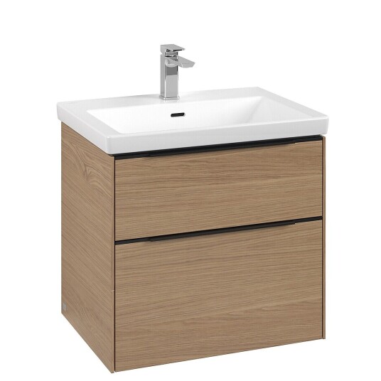 Villeroy & Boch  Subway 3.0 Servantskap m/2 skuffer 622x576x478 mm Nordisk Eik