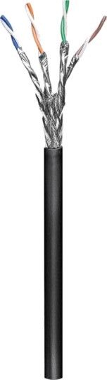 CAT 6 outdoor network cable S/FTP (PiMF) black