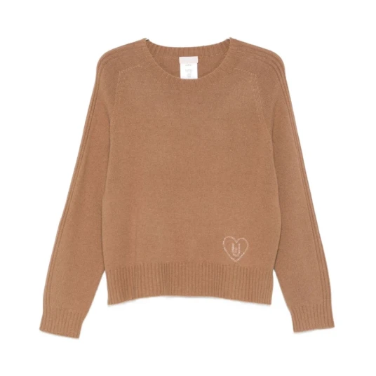 Liu Jo Dame Strikkevarer Beige XL Liu Jo Dame Strikkevarer Beige XL