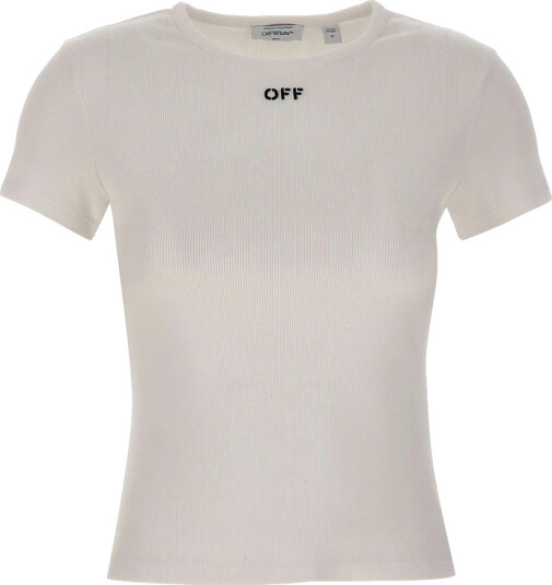 Off White Dame Topper Hvit M,