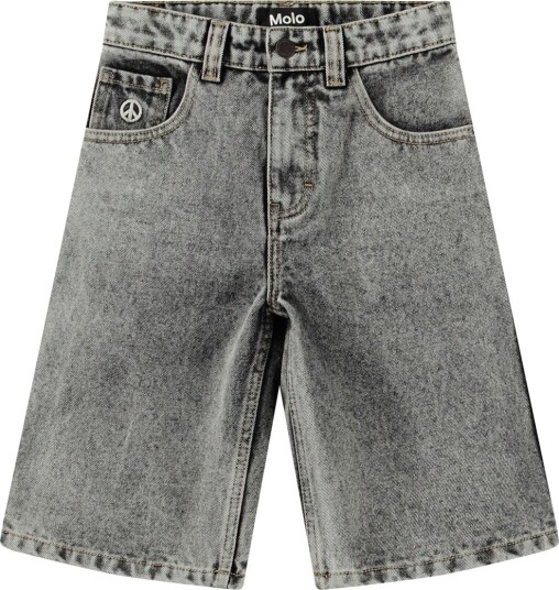 Molo Shorts Denim Alpha Grey Stonewash Molo 14 år (164) Shorts Grå