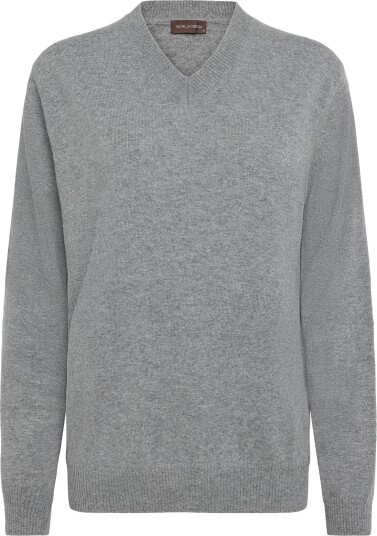 Oscar Jacobson Gregor V Neck GREY MELANGE M