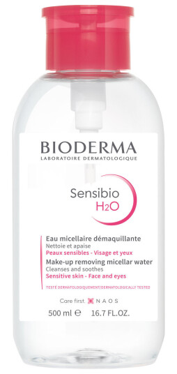 Bioderma Sensibio H2O Rensevann M. Pumpe (Limited Edition) - 500 ml
