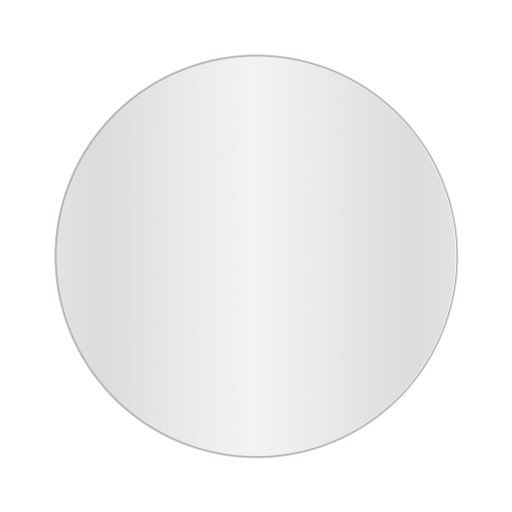 Loevschall Refine Roun speil, Ø80 cm, børstet aluminium