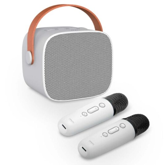 Mikamax Karaoke 2 Go Trådløs Høyttaler med 2 Mikrofoner – Bærbar, USB-C, 5 Timer Batterilevetid Mikamax Karaoke 2 Go Trådløs Høyttaler med 2 Mikrofoner – Bærbar, USB-C, 5 Timer Batterilevetid