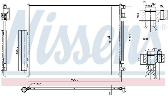 Kondensator NISSENS 940972 Kondensator NISSENS 940972