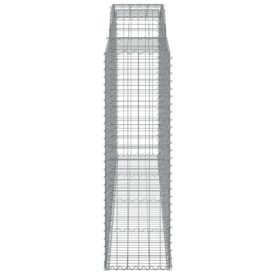 Gabionkurver buede 17 stk 300x50x160/180 cm galvanisert jern Gabionkurver buede 17 stk 300x50x160/180 cm galvanisert jern