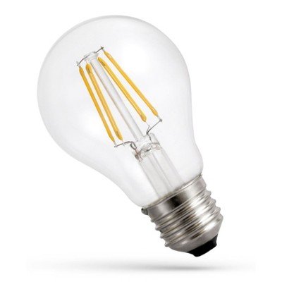 Spectrum 6,8W LED pære 213 lm/W A60 karbon filamenter klart glas E27 Dimbar : Ikke dimbar Kulør : Varm Spectrum 6,8W LED pære 213 lm/W A60 karbon filamenter klart glas E27 Dimbar : Ikke dimbar Kulør : Varm