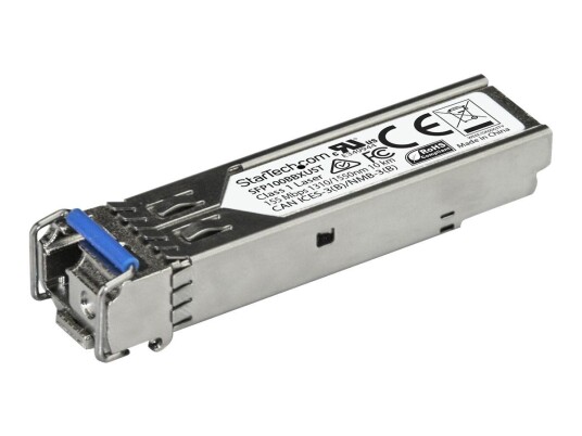 StarTech MSA Uncoded SFP Module, 100BASE-BX, 100Mb Ethernet Bi-Directional (BiDi) Fiber Single Strand SFP Transceiver (SMF), LC 10km , Mini GBIC