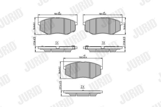 Bremseklosser JURID 573454J Bremseklosser JURID 573454J