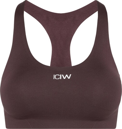 ICANIWILL Shape Mid Support Sports Bra W ESPRESSO M